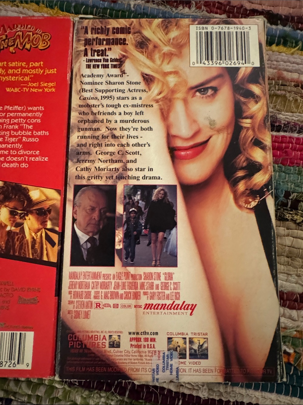 Gloria (Sharon Stone) & Married To The Mob - 2 VHS Tapes Tested. - Picture 8 of 10